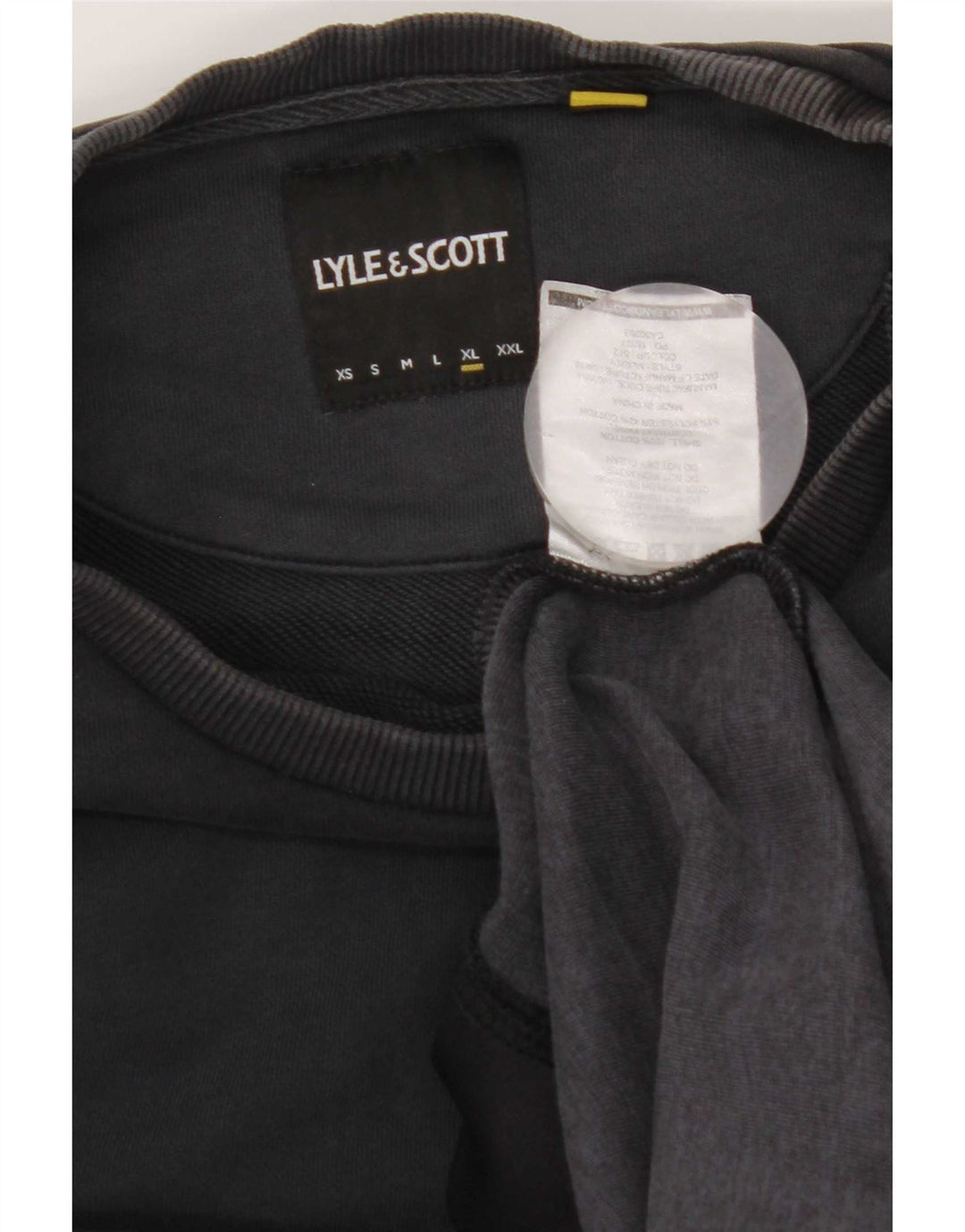 Lyle & Scott Ανδρικό Φούτερ Jumper XL Μαύρο Colourblock Βαμβακερό