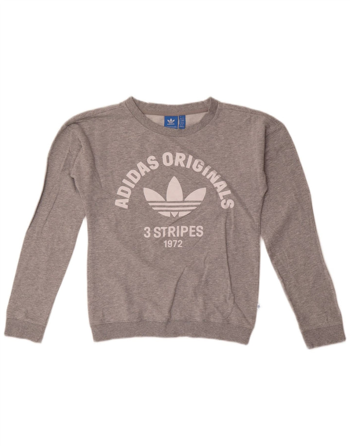 Γυναικείο Φούτερ Adidas Graphic Jumper UK 8 Small Grey