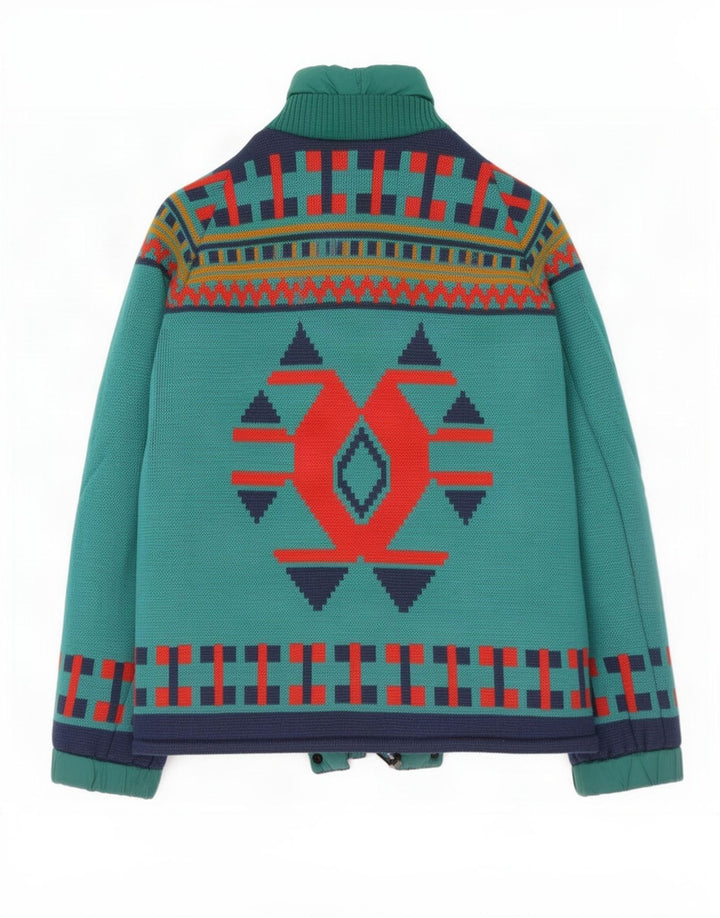 Ανδρικό μπουφάν Brunik Reversible UK 38 Medium Green Geometric
