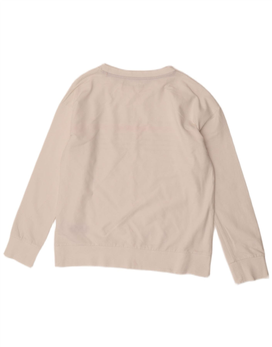 Esprit Γυναικείο Φούτερ Jumper UK 16 Μεγάλο Λευκό Βαμβακερό ριγέ