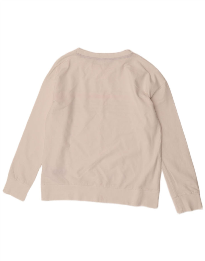Esprit Γυναικείο Φούτερ Jumper UK 16 Μεγάλο Λευκό Βαμβακερό ριγέ