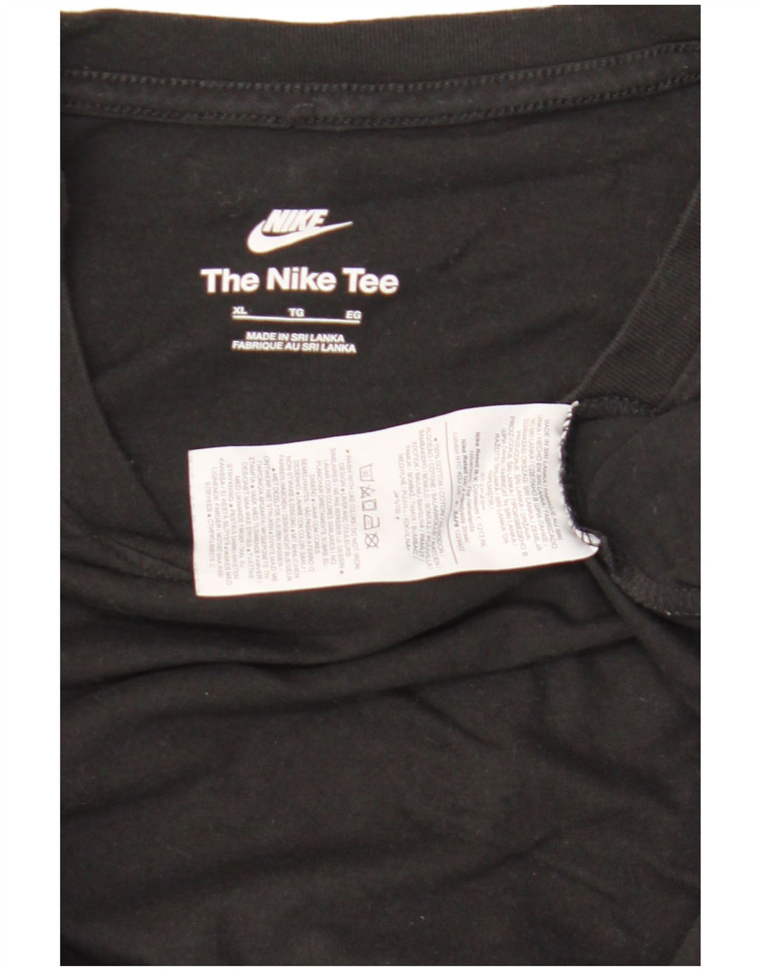Ανδρικό T-Shirt Nike XL Μαύρο βαμβακερό