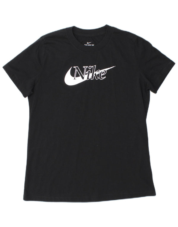 Γυναικείο γραφικό μπλουζάκι Nike Top UK 12 Medium Black