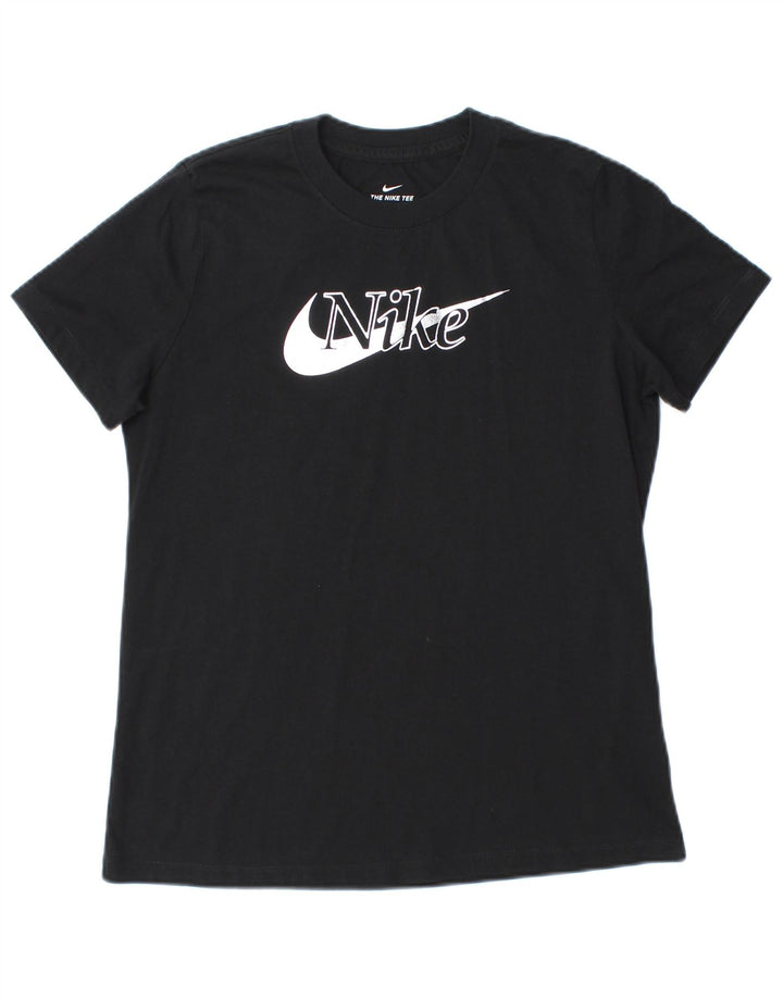 Γυναικείο γραφικό μπλουζάκι Nike Top UK 12 Medium Black
