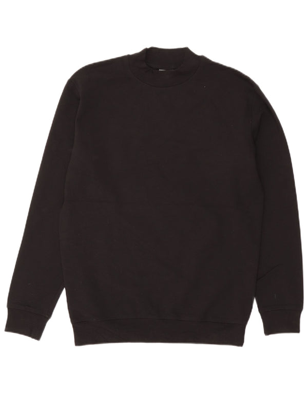 Zara Γυναικεία Φούτερ Jumper UK 14 Medium Black Viscose