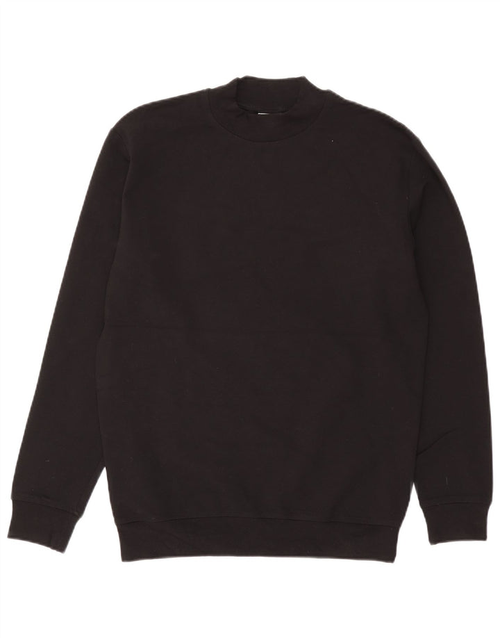 Zara Γυναικεία Φούτερ Jumper UK 14 Medium Black Viscose