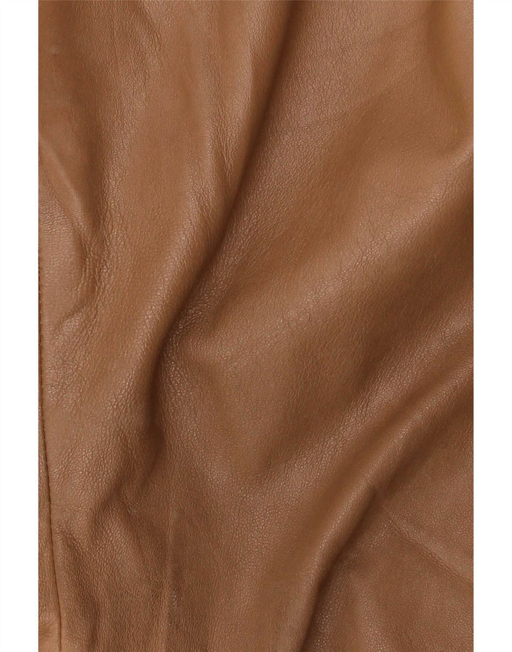 Γυναικείο δερμάτινο παντελόνι Conbipel Bootcut IT 46 Large W34 L32 Beige