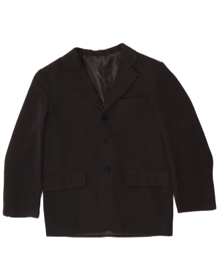 Vintage Boys 3 Button Blazer Jacket 11-12 Years Black
