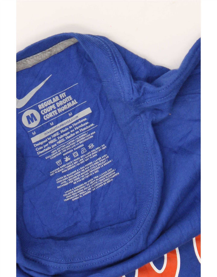 Μπλουζάκι Nike Mens Florida Gators με κανονική εφαρμογή γραφικό μπλουζάκι από μεσαίο μπλε βαμβακερό