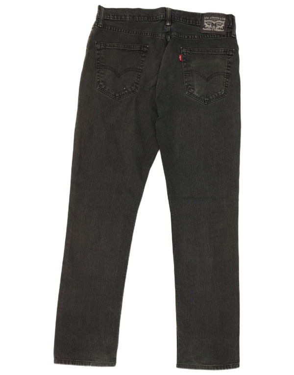 Ανδρικό τζιν Levi's Straight W34 L32 Μαύρο βαμβακερό