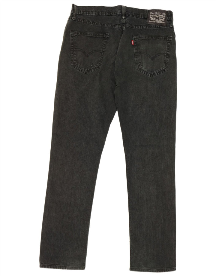 Ανδρικό τζιν Levi's Straight W34 L32 Μαύρο βαμβακερό