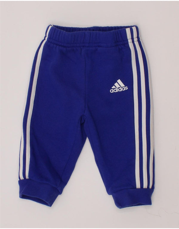 Παντελόνι αθλητικής φόρμας Adidas Baby Boys Joggers 3-6 μηνών μπλε βαμβακερό