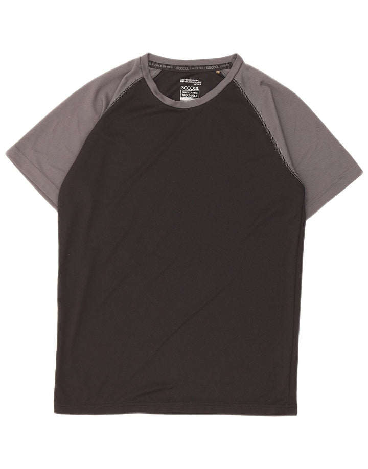 Ανδρικό T-Shirt Mountain Warehouse Top Medium Black Colourblock Polyester
