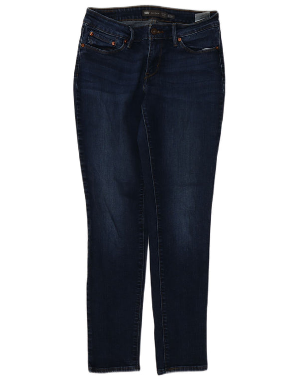 LEVI'S Γυναικεία έντονη καμπύλη ψηλόμεσα στενό τζιν US 6 Medium W28 L28 μπλε