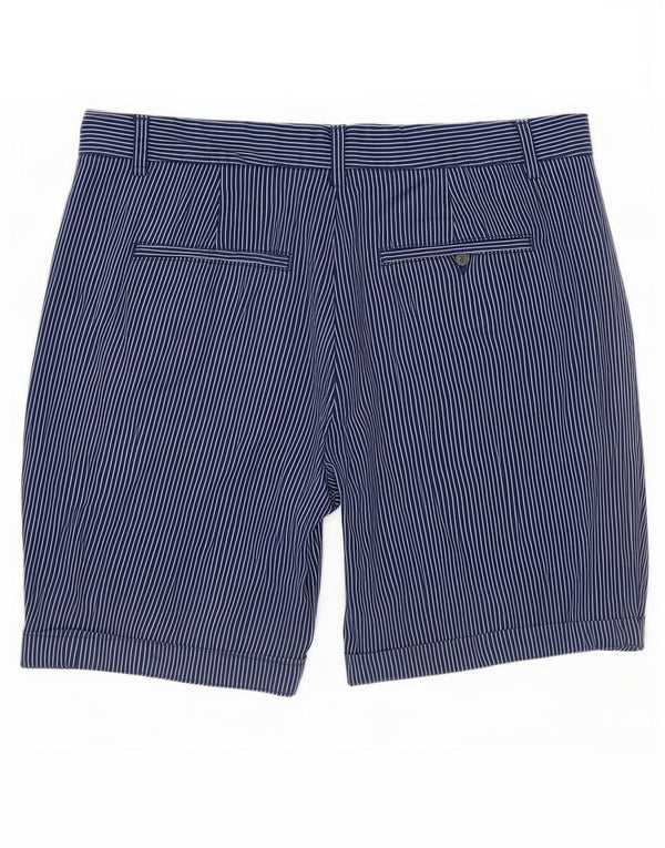 Marks & Spencer Γυναικείο σορτς Chino UK 12 Medium W30 Navy Blue Pinstripe