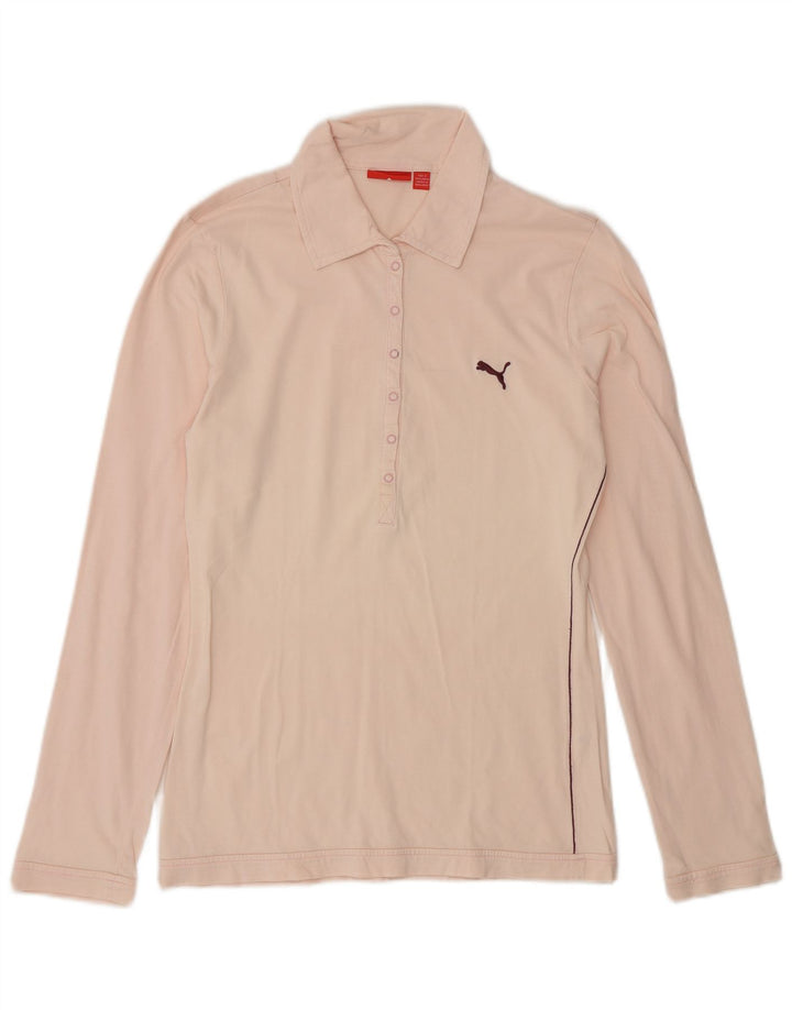Puma Γυναικείο μακρυμάνικο μπλουζάκι πόλο UK 14 Medium Pink