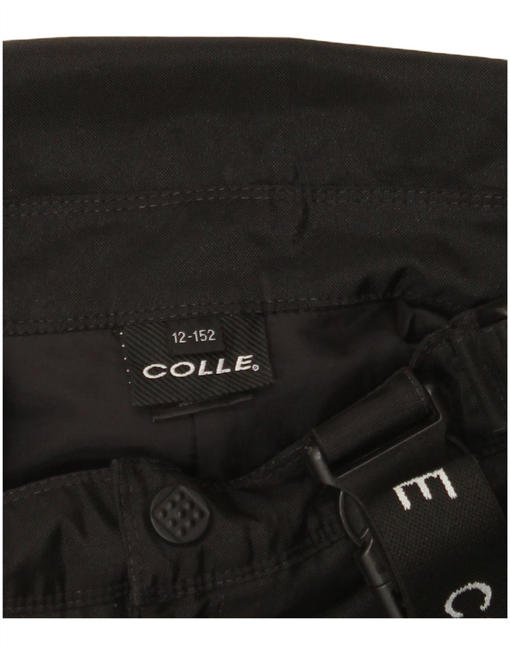 COLLE Boys Graphic Dungarees Ski Trousers 11-12 Years Μαύρο