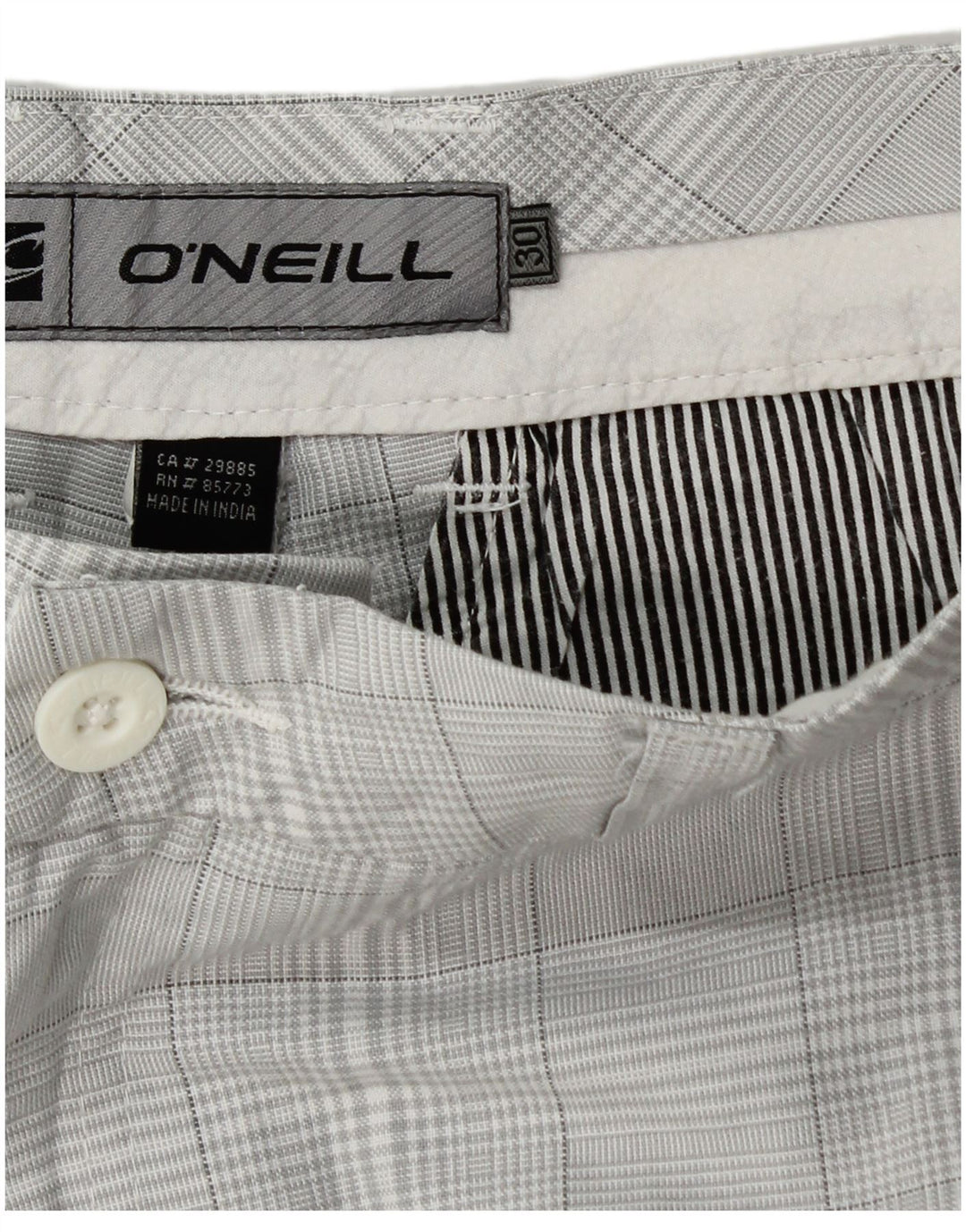 Ανδρικό σορτς Chino O'Neill W30 Medium Grey Houndstooth
