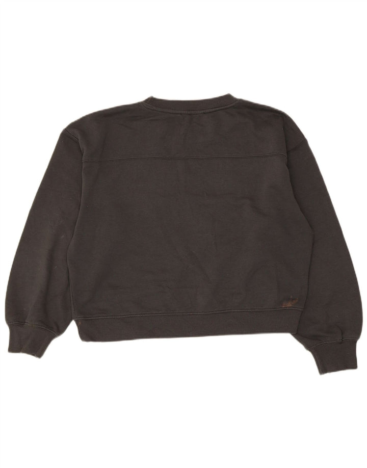 Zara Γυναικεία φούτερ Crop Jumper UK 14 Medium Grey Polyester