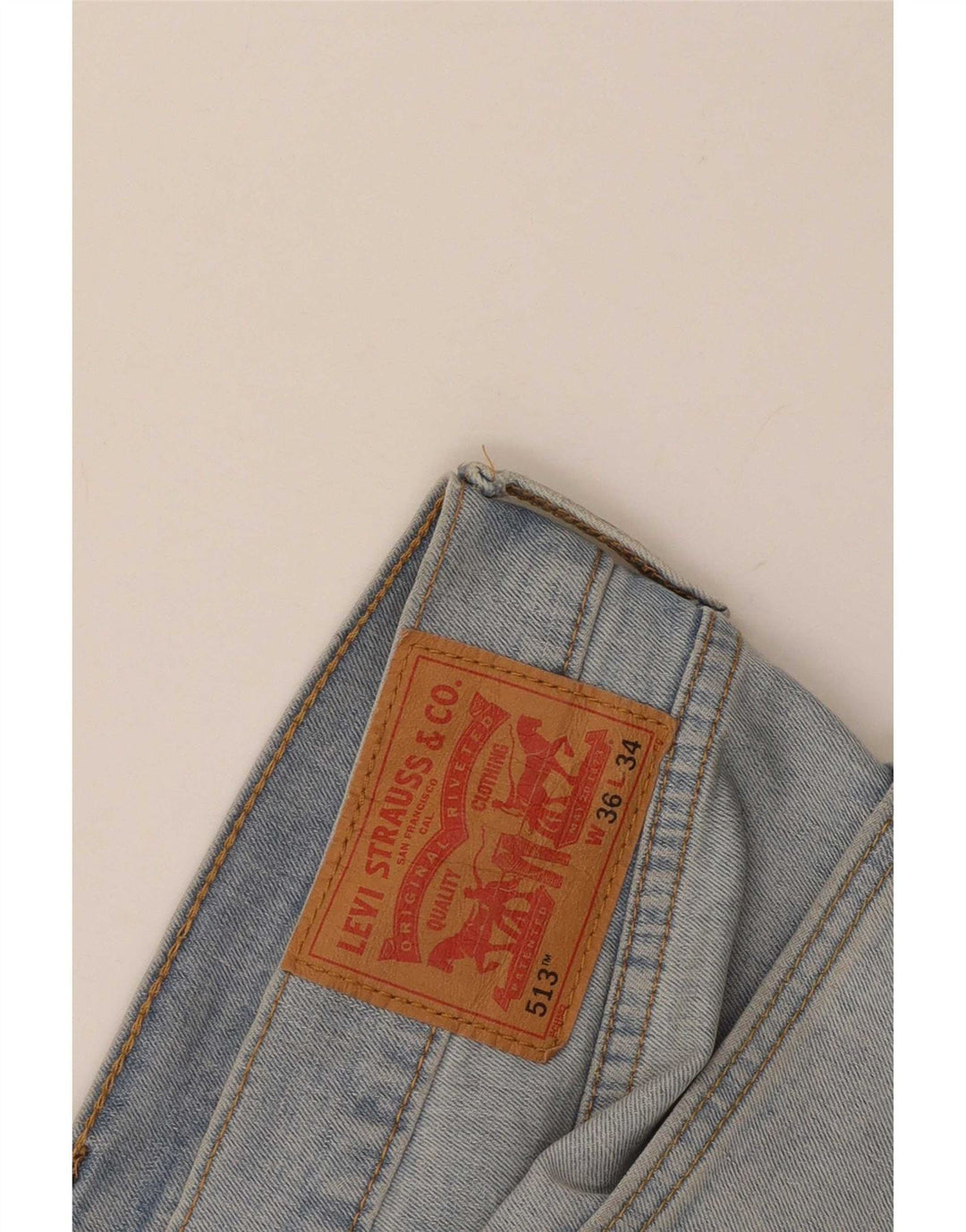 Levi's Womens 513 Straight Jeans W36 L30 Blue