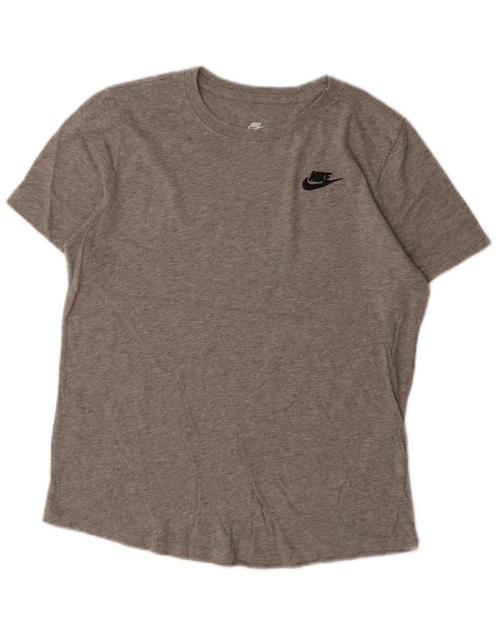 Ανδρικό μπλουζάκι Nike, μικρό βαμβακερό γκρι μπλουζάκι