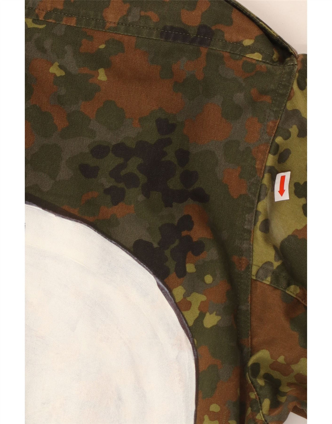 VINTAGE Ανδρικό γραφικό Military Jacket UK 36 Small Khaki Camouflage