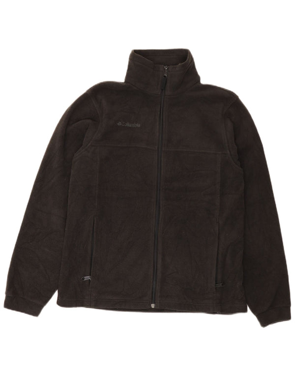 COLUMBIA Boys Fleece Jacket 15-16 Years Black Polyester