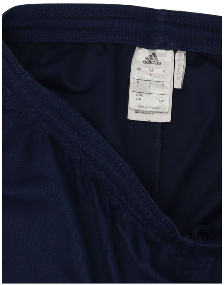 Ανδρικό αθλητικό σορτς Adidas Climalite μεγάλο μπλε ναυτικό πολυεστέρα