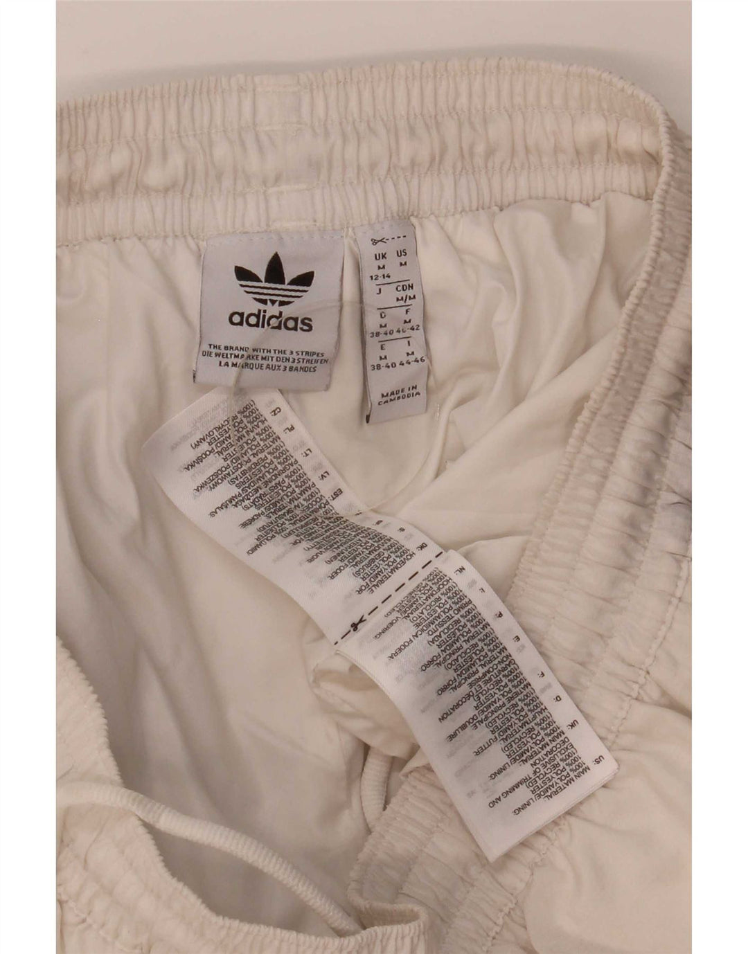 Adidas Γυναικεία φόρμα παντελόνια UK 12/14 Medium White Polyamide