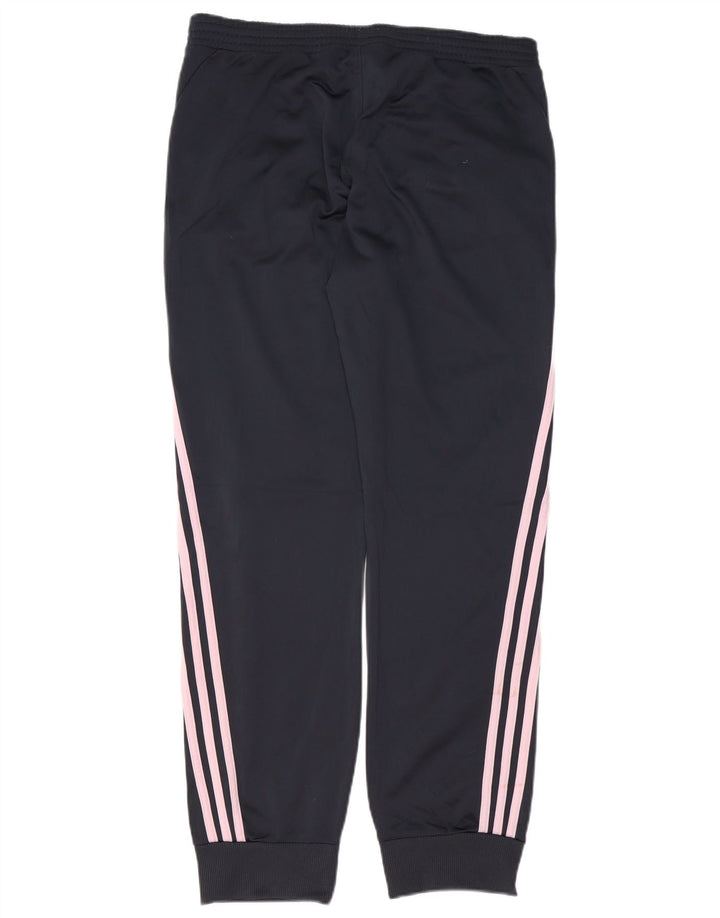 Γυναικεία αθλητική φόρμα ADIDAS Παντελόνι Joggers UK 16 Large Navy Blue Polyester
