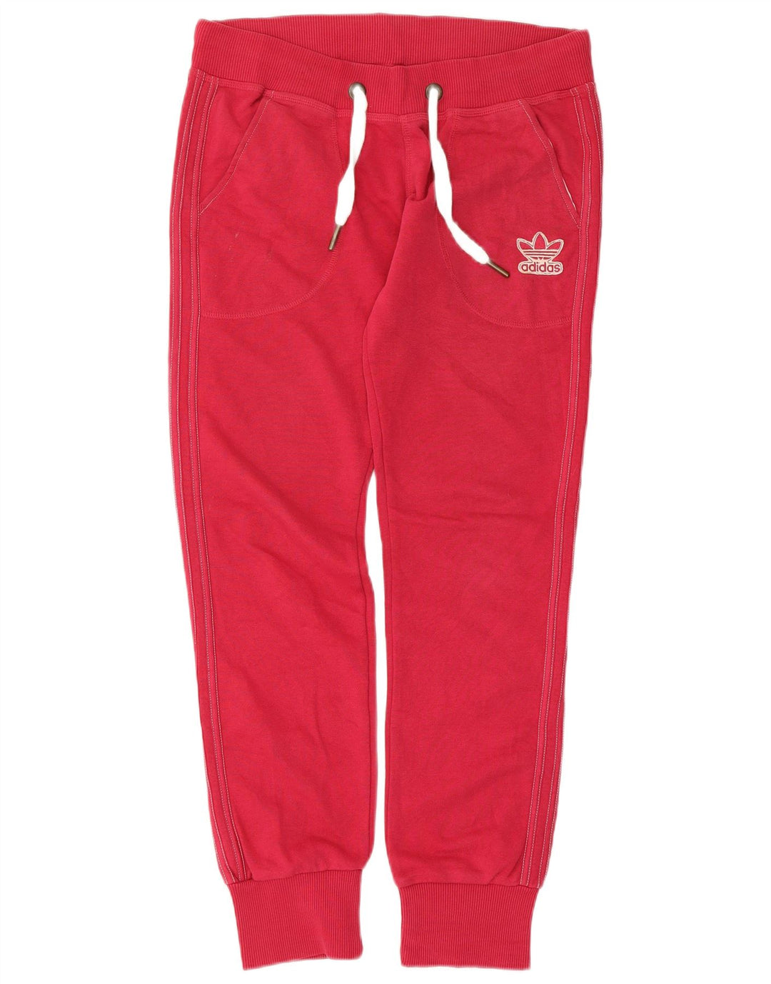 Γυναικεία αθλητική φόρμα Adidas Παντελόνι Joggers IT 44 Μεσαίο κόκκινο βαμβακερό
