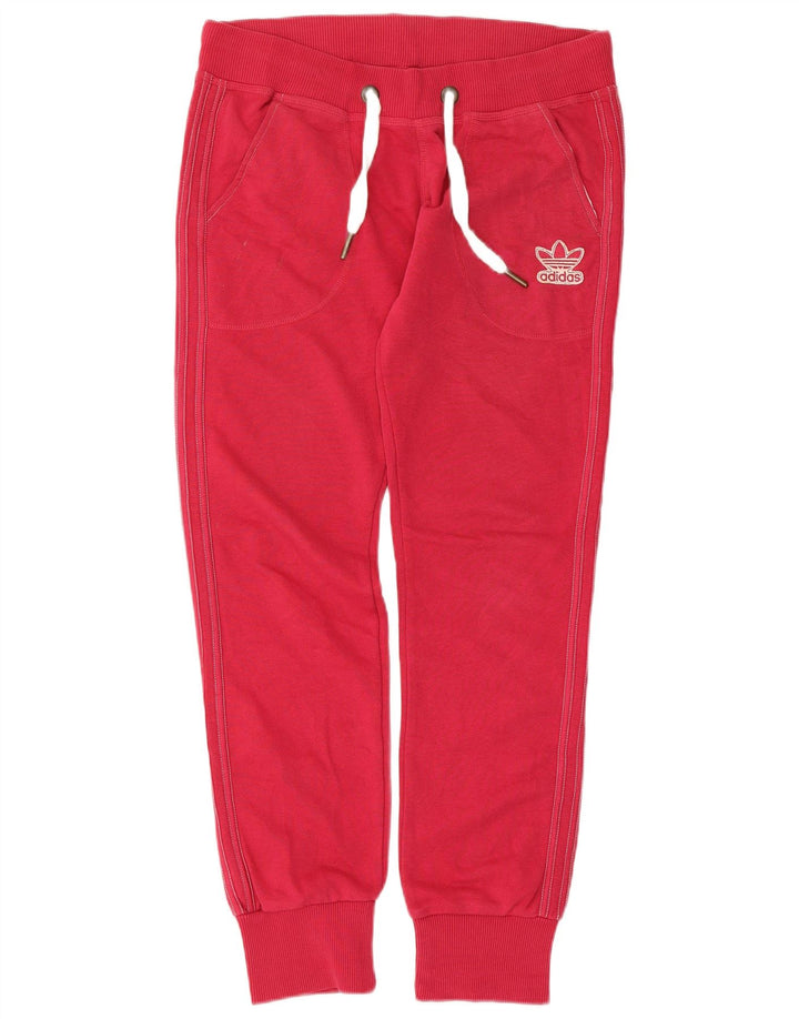 Γυναικεία αθλητική φόρμα Adidas Παντελόνι Joggers IT 44 Μεσαίο κόκκινο βαμβακερό