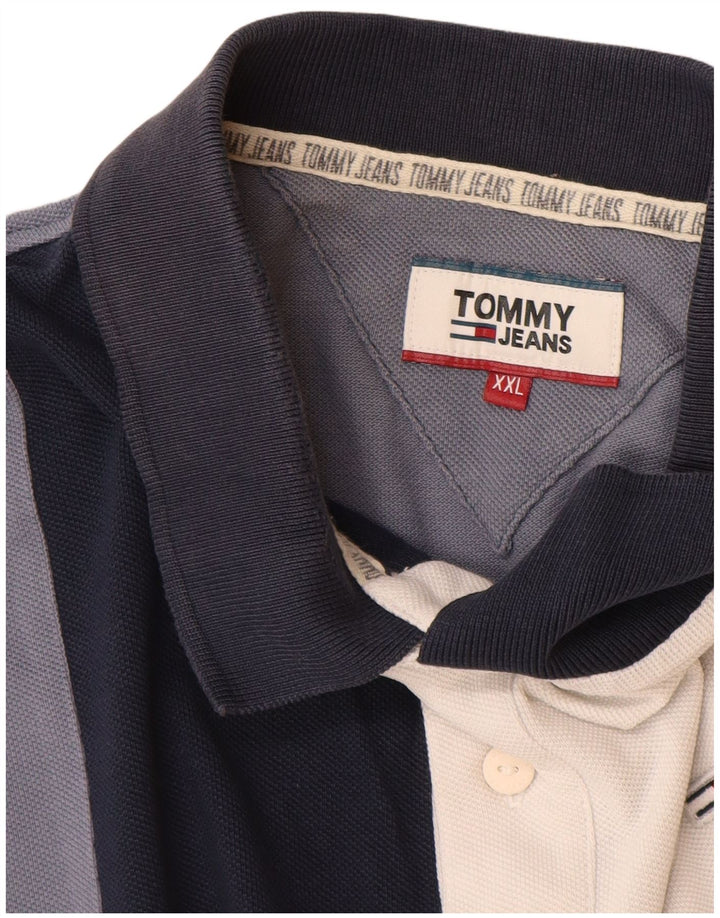 TOMMY HILFIGER Ανδρικό μπλουζάκι πόλο 2XL πολύχρωμο βαμβακερό μπλοκ