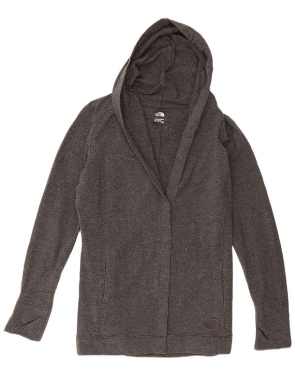 The North Face γυναικεία ανοιχτή ζακέτα με κουκούλα UK 16 μεγάλο βαμβακερό γκρι