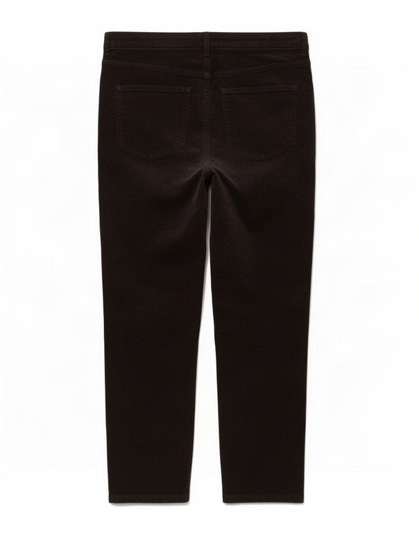 Marks & Spencer Γυναικείο Κοτλέ Παντελόνι UK 18 XL W36 L28 Καφέ