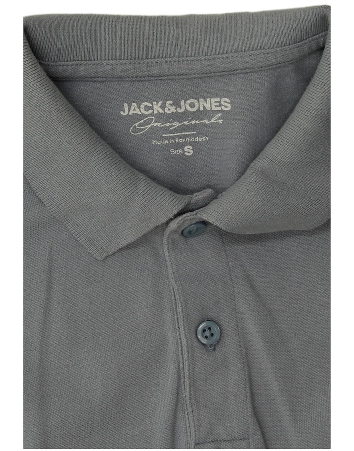 Jack & Jones Ανδρικό Πόλο Μπλουζάκι Μικρό Μπλε Βαμβακερό
