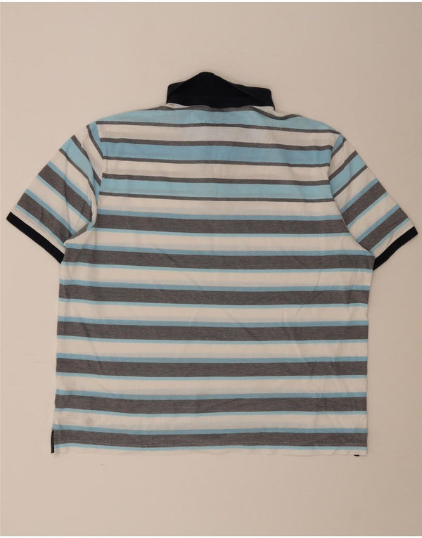 Marks & Spencer Ανδρικό Μπλε Harbour Πόλο Μπλουζάκι 2XL Πολύχρωμο ριγέ
