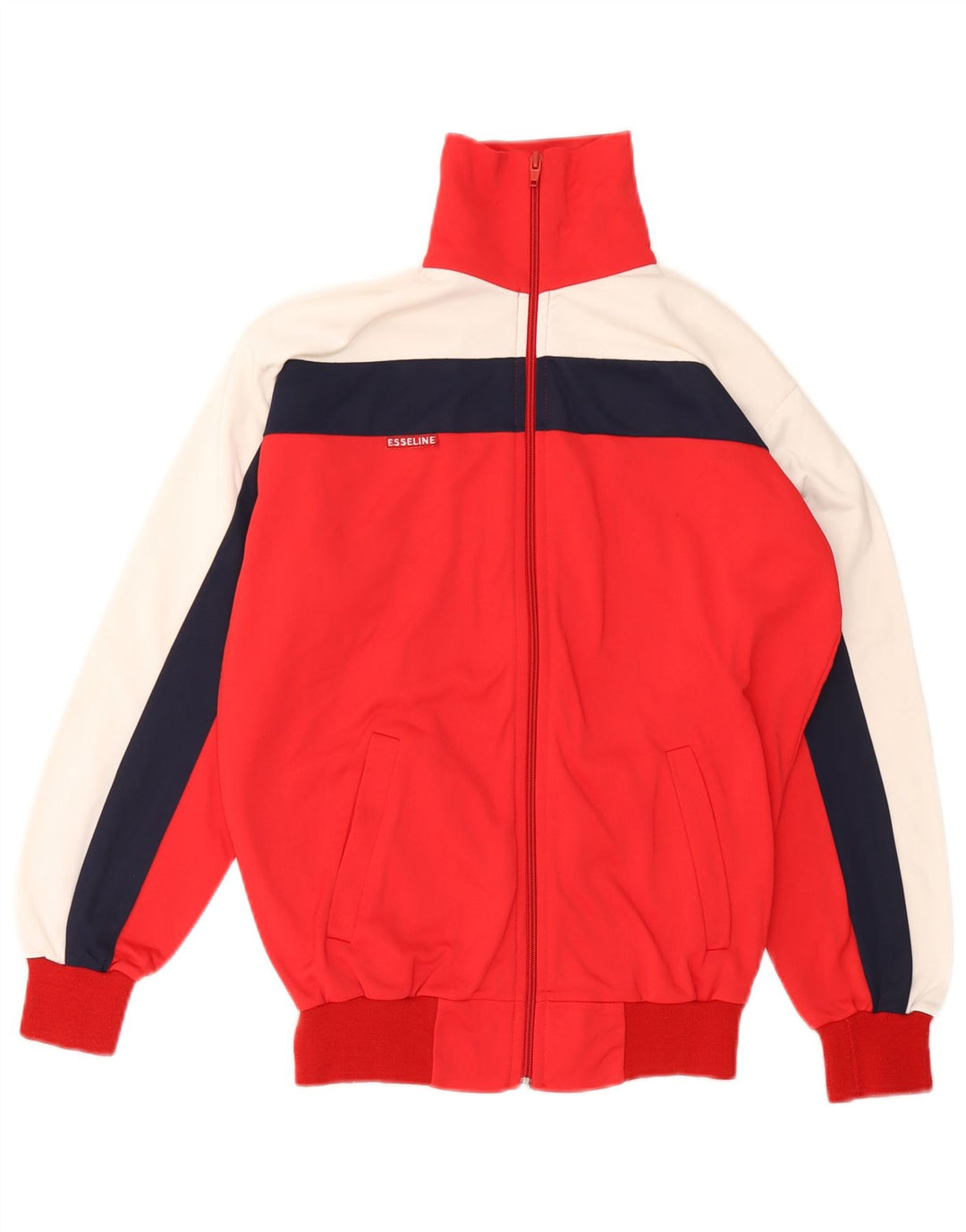 Vintage γυναικεία αθλητική φόρμα Top Jacket IT 44 XS Red Colourblock