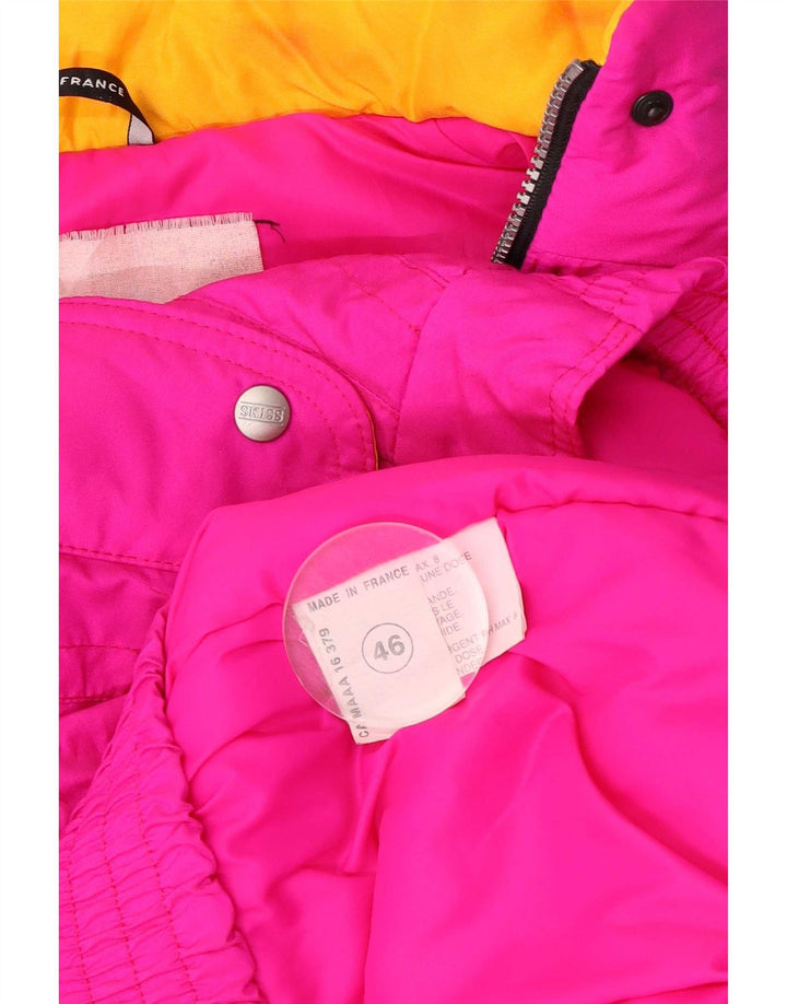 Γυναικείο μπουφάν σκι με κουκούλα EU 46 XL Pink Colourblock Polyamide