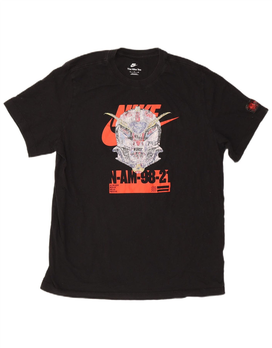 Ανδρικό γραφικό T-shirt Nike XL Μαύρο βαμβακερό