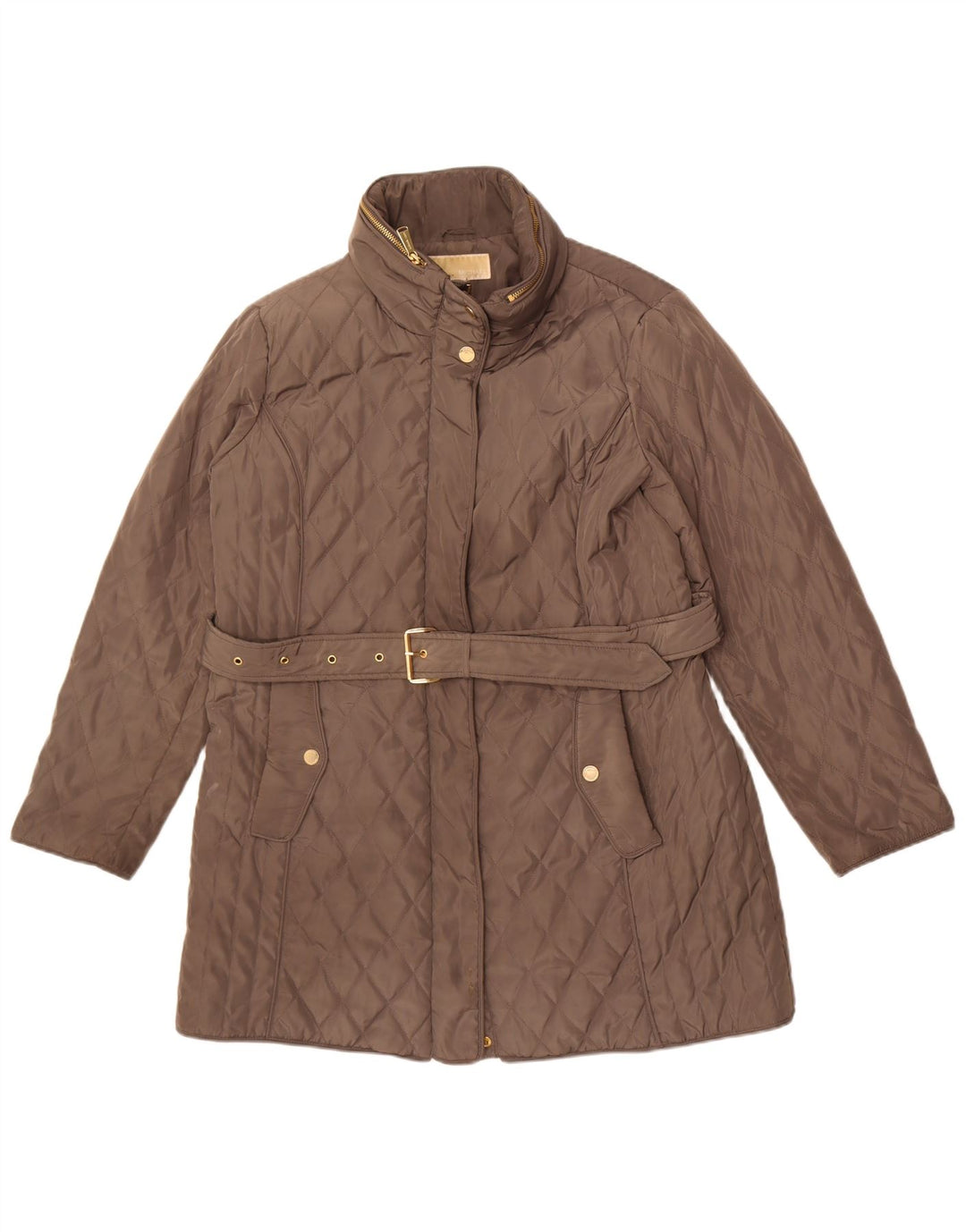 Michael Kors Γυναικείο Καπιτονέ μπουφάν UK 18 XL καφέ πολυεστέρας