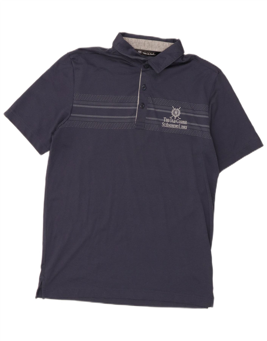 Ανδρικό γραφικό πόλο μπλουζάκι Travis Mathew Μικρό Navy Blue από βαμβάκι