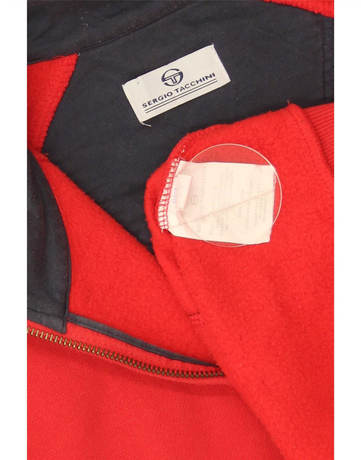 Sergio Tacchini Γυναικεία αθλητική φόρμα Top Jacket UK 14 Μεσαίο κόκκινο βαμβακερό