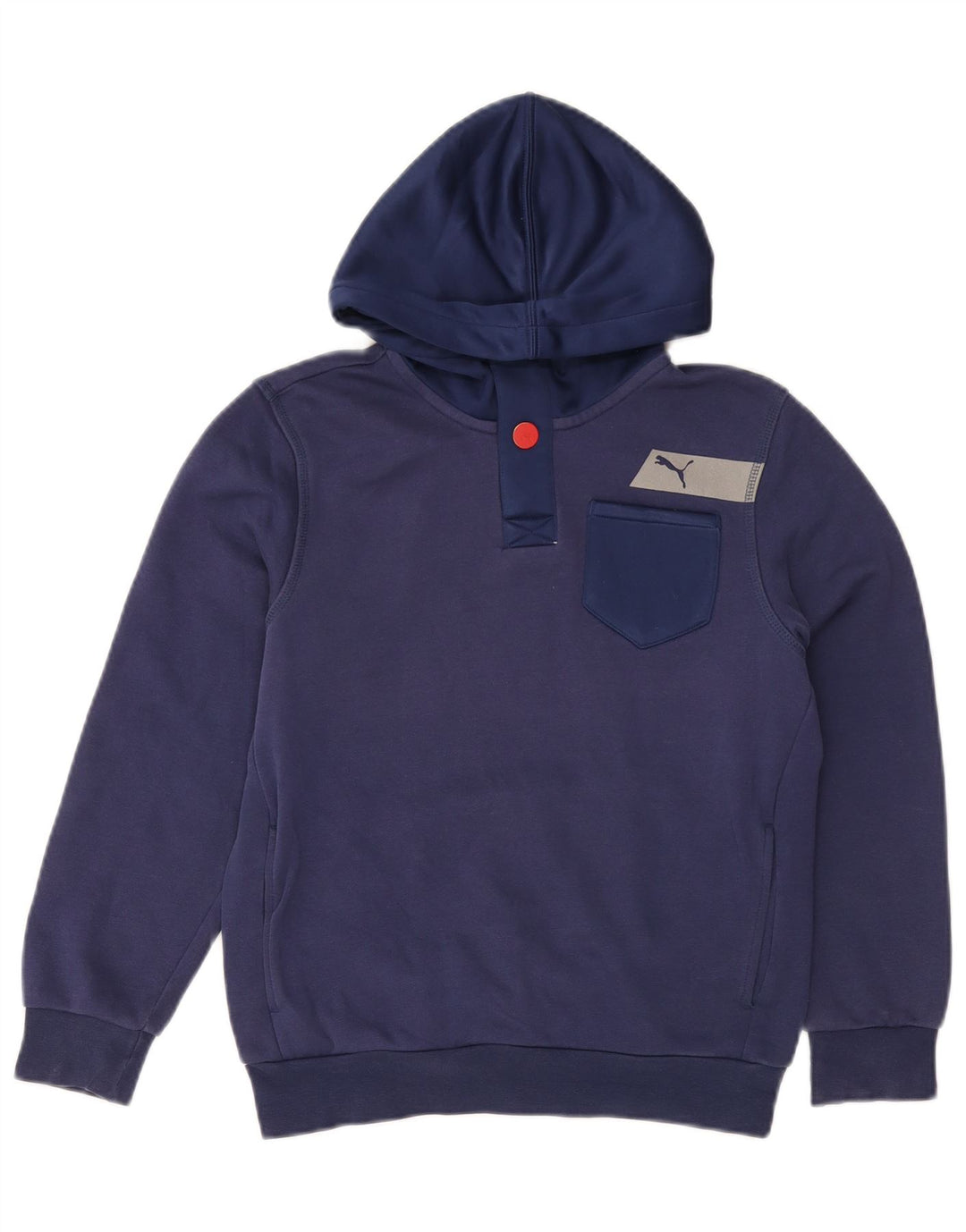 PUMA Boys Boys Boys Boys Hoodie Jumper 11-12 ετών Navy Blue Cotton