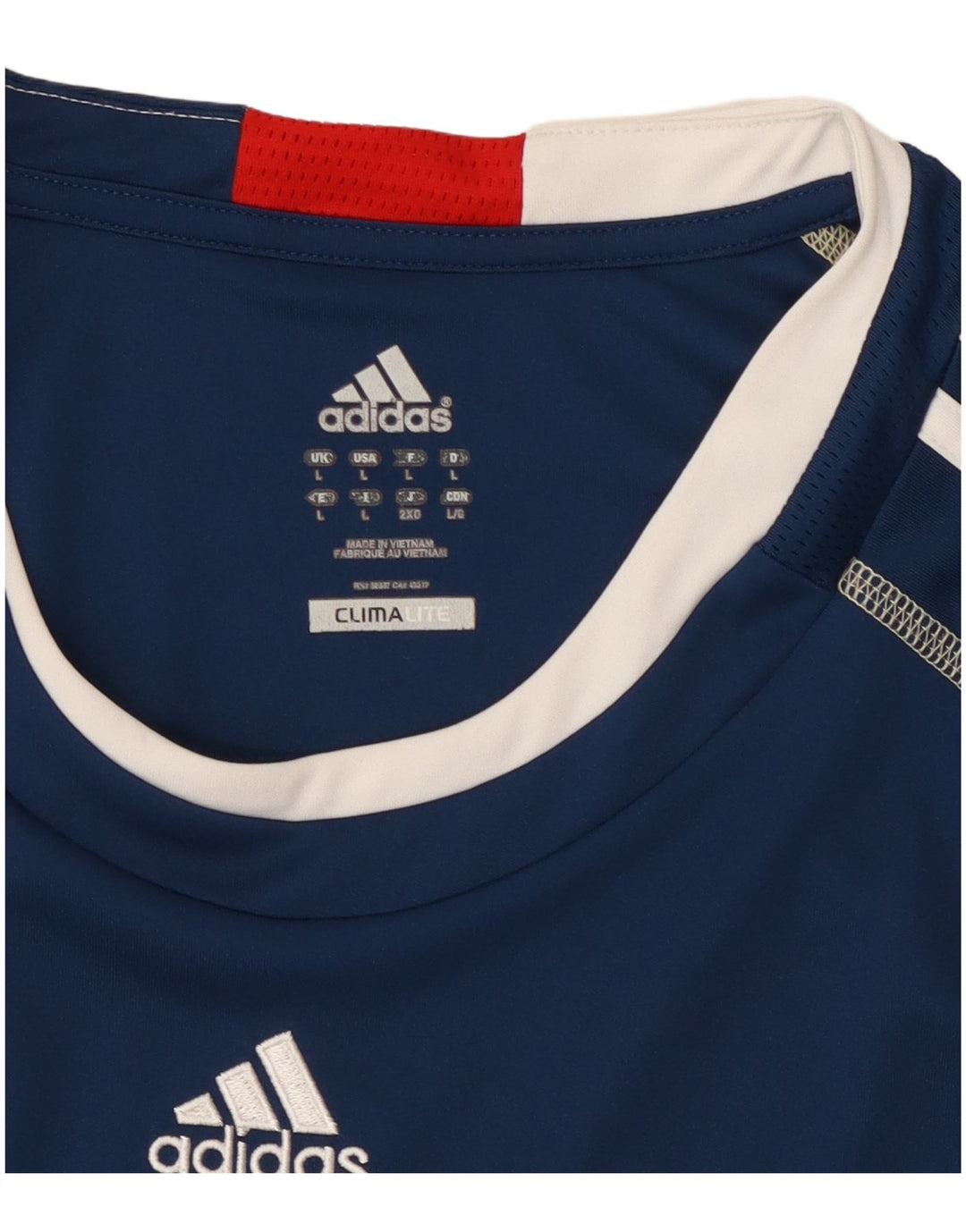 Adidas Ανδρικό T-Shirt Climalite Top Large Navy Blue Polyester