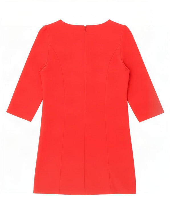 Zara Γυναικείο φόρεμα 3/4 με μανίκια A-Line UK 6 XS Κόκκινο