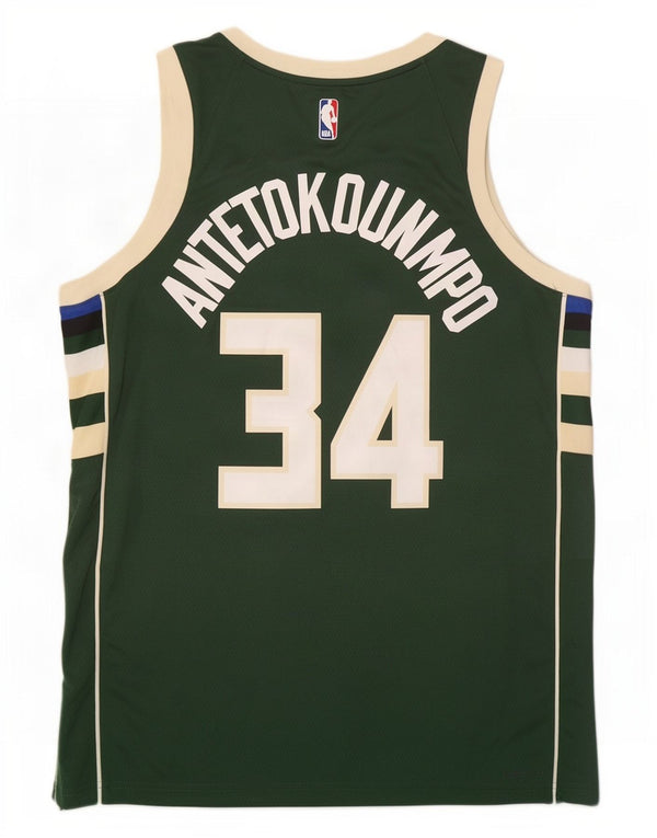 Γραφικό γιλέκο Nike ανδρικό Milwaukee 34 Top Large Green Colorblock Πολυεστέρας