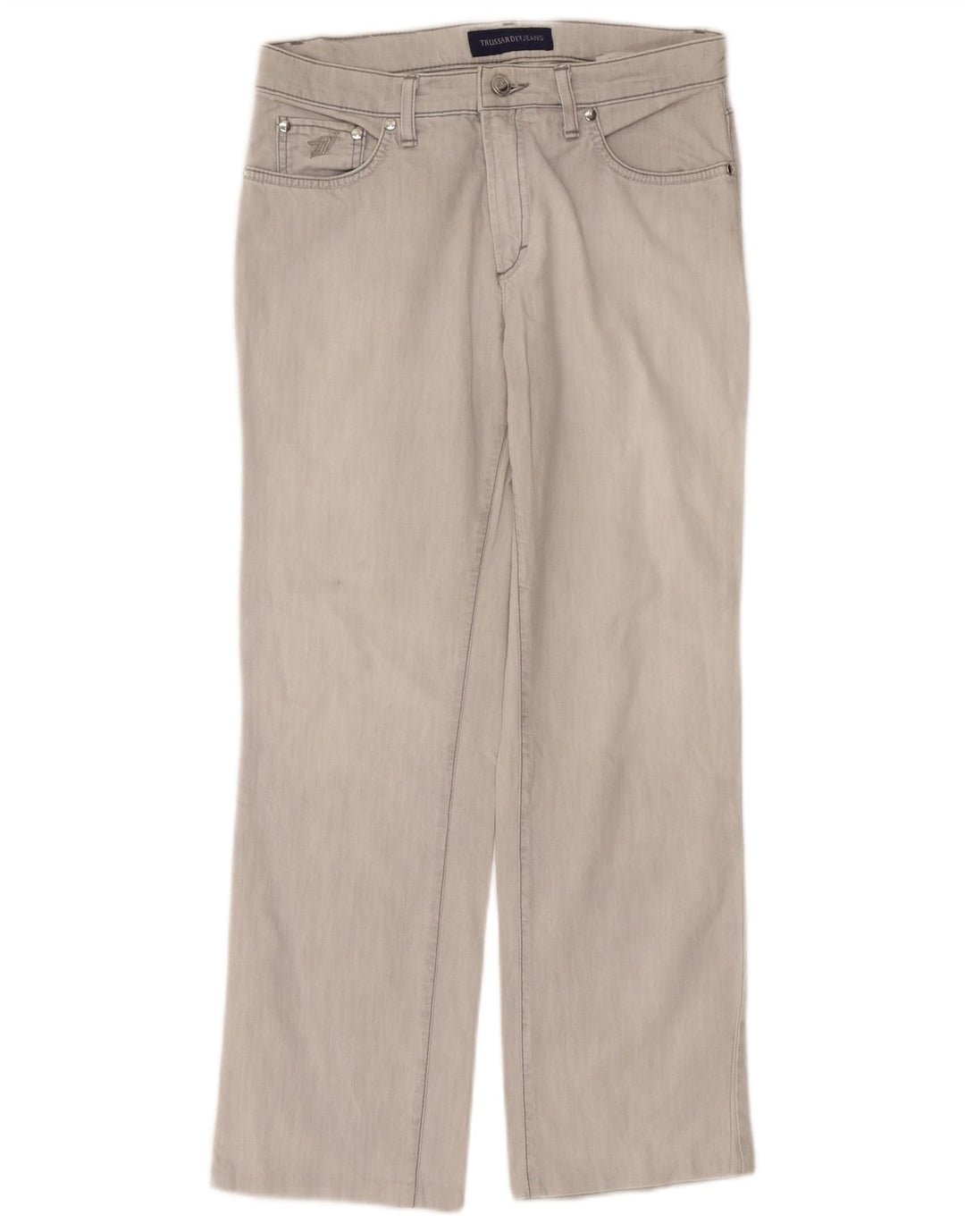 Γυναικείο τζιν Trussardi ίσιο W30 L27 Γκρι βαμβακερό