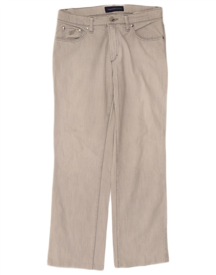 Γυναικείο τζιν Trussardi ίσιο W30 L27 Γκρι βαμβακερό