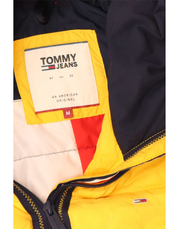 Tommy Hilfiger Ανδρικό μπουφάν με κουκούλα κανονικής εφαρμογής με επένδυση UK 38 Medium Yellow